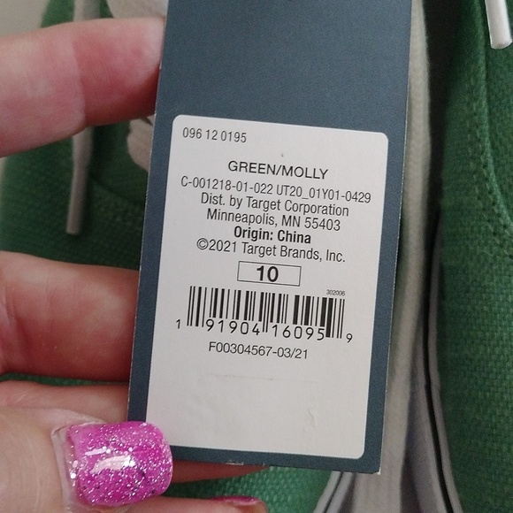 Universal Thread Women's Vulcanized Molly Sneakers, Green, size 10 - Picture 3 of 7